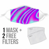 Lovely Classic Neon Art Design Protection Face Mask