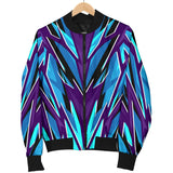 Racing Style Violet & Ice Blue Vibes Men's Bomber Jacket