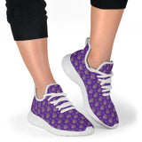 Lucky Purple Elephant Mesh Knit Sneakers