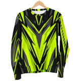 Racing Style Green Neon & Black Men's Sweater