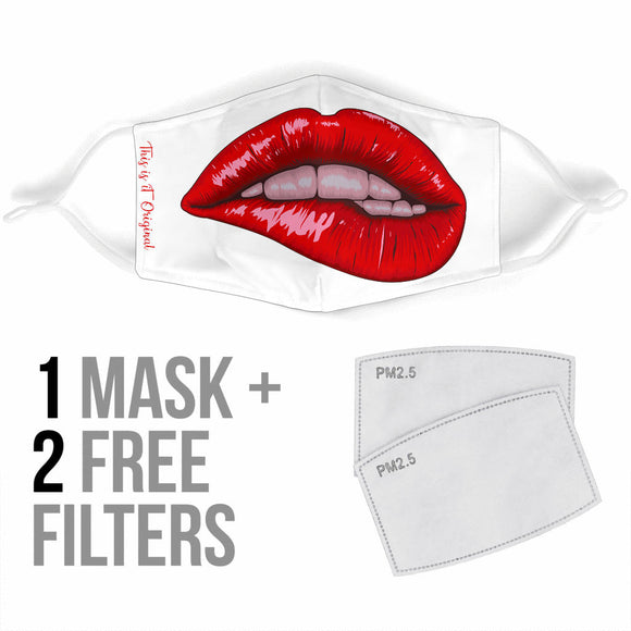 Romantic Big Red Lips Protection Face Mask