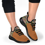 Brown Henna Mesh Knit Sneakers
