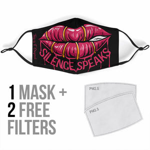 Silence Speaks Lips Protection Face Mask