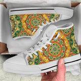 Yellow & Green Style Mandala 2 High Top Shoe