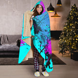 I'm protective of the person. Street Art Design Hooded Blanket