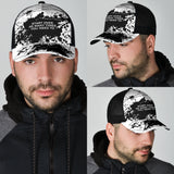 Start over as many times you need to. Black & White Design Mesh Back Cap