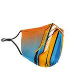 Racing Ocean Blue & Orange Special Design Protection Face Mask