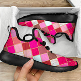 Pink Tiles Magical World Mesh Knit Sneakers