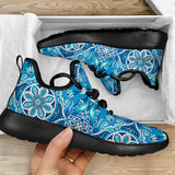 Blue Boho Magical World Mesh Knit Sneakers