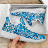 Blue Boho Magical World Mesh Knit Sneakers