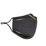 Luxurious Golden Art Geometric Design One Protection Face Mask
