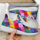 Summer Psychedelic Disco Mesh Knit Sneakers