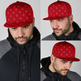 Luxury Royal Wild Red Bandana Style Paisley Design Snapback Hat