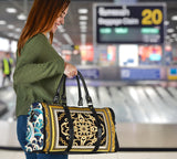 Luxury Japan Wave X Golden Chains Art in Gold Frame Design Travel Bag