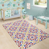 Luxury Traditional Colorful Ornaments Design Two Area Rug