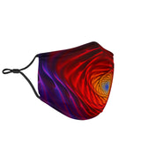 Abstract Colorful Spiral Vibe Protection Face Mask