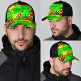 Something about today. Classic Red Tartan Design Mesh Back Cap