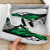 Racing Style Green & Black 2 Mesh Knit Sneakers