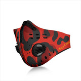 Leopard Design Style in Velvet Red Vibes Premium Protection Face Mask