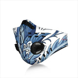 Luxurious Paisley Ornamental Design White & Blue Premium Protection Face Mask