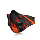 Luxury Racing Style Black & Neon Green Design Art Premium Protection Face Mask