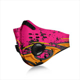 Racing Pink & Orange Special Design Premium Protection Face Mask