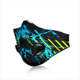 Racing Style Black & Blue Design One Premium Protection Face Mask