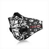 Luxury Bandana Black & White Style Two Premium Protection Face Mask