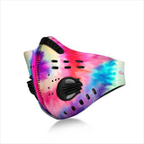 Beautiful Vibes Colorful Tie Dye Design Two Premium Protection Face Mask