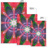Psychedelic Style Mandala Design Four Area Rug