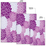Chrysanthemum Purple Love Area Rug