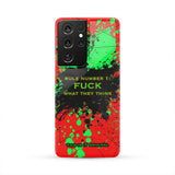 Red & Neon Green Splash x Motivational Perfect Quote Street Style Phone Case Four