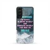 Reminder: I'm Happy in Being Myself Aesthetic Phone Case Cover