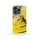 Yellow Spiral Phone Case