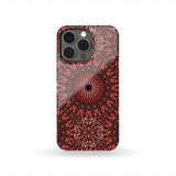 Red Spiritual Mandala Phone Case