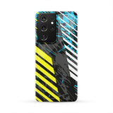 Racing Style Black & Light Blue Vibe Phone Case