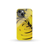 Yellow Spiral Phone Case