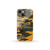 Orange And Green Camouflage Phone Case
