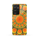 Neon Orange Sun Phone Case