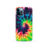 Tie Dye Rainbow Colors Spiral Design Phone Case