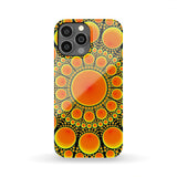 Neon Orange Sun Phone Case