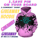 Luxury Pink design Style Hoodie with Quote by Genres. I'm the fire